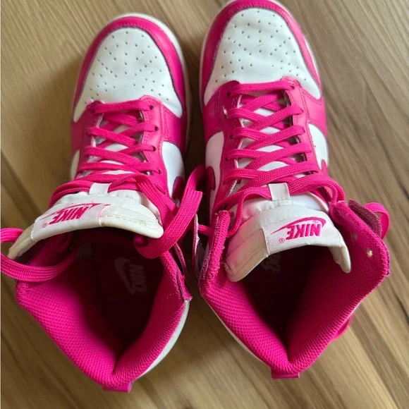Nike Women's Sneakers - Hot Pink and White - Picture 9 of 10